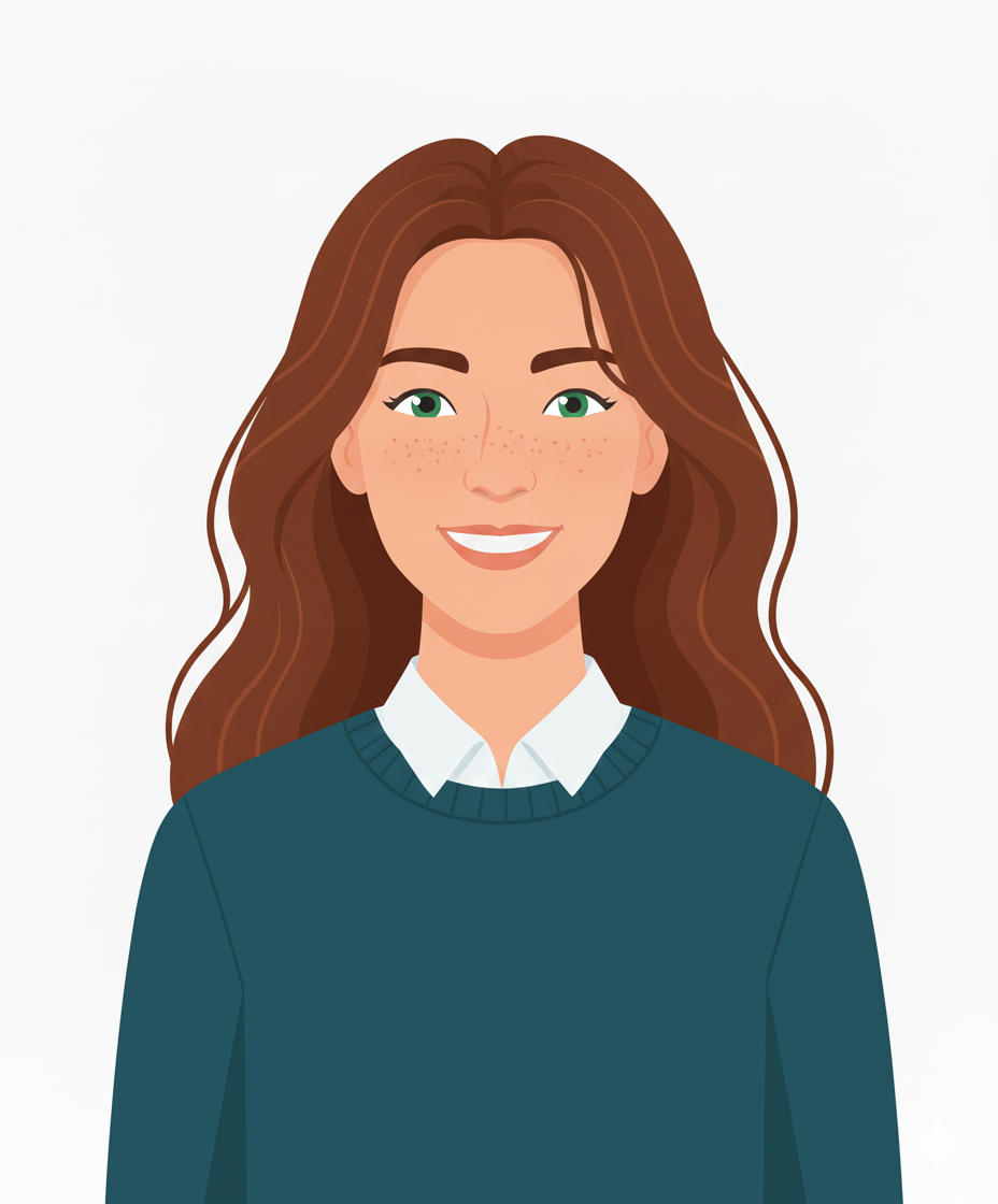 stagiaire femme yeux vert